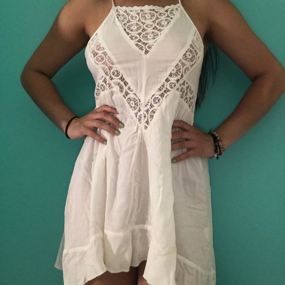 White LA hearts sun dress